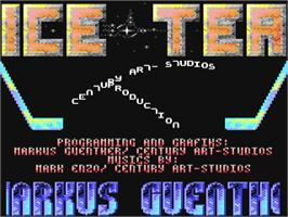Title screen of Ice Tea on the Commodore 64.