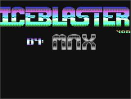 Title screen of Iceblaster on the Commodore 64.