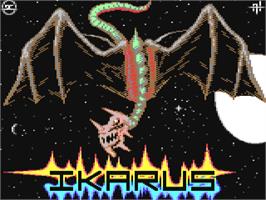 Title screen of Ikarus on the Commodore 64.