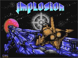 Title screen of Implosion on the Commodore 64.