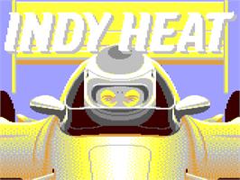 Title screen of Indy Heat on the Commodore 64.