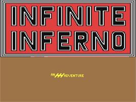 Title screen of Infinite Inferno on the Commodore 64.