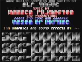 Title screen of Insectophobia on the Commodore 64.