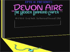 Title screen of Inside Outing on the Commodore 64.