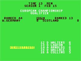 Title screen of International Manager on the Commodore 64.