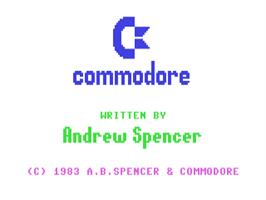 Title screen of International Soccer on the Commodore 64.