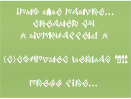 Title screen of Into The Nature on the Commodore 64.
