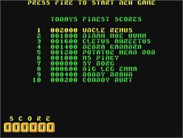 Title screen of Ironhand on the Commodore 64.