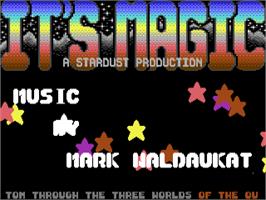 Title screen of It's Magic (Markt & Technik) on the Commodore 64.