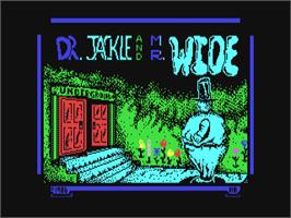 Title screen of Jackle and Wide on the Commodore 64.