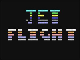 Title screen of Jet Flight on the Commodore 64.