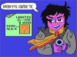 Title screen of Joe, El on the Commodore 64.