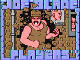 Title screen of Joe Blade II on the Commodore 64.