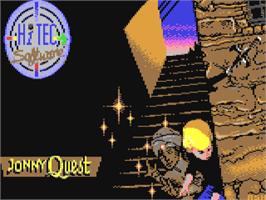 Title screen of Jonny Quest on the Commodore 64.