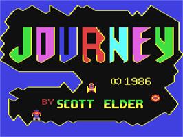 Title screen of Journey on the Commodore 64.