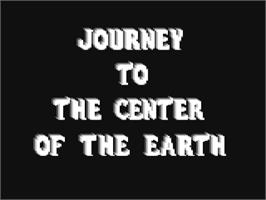 Title screen of Journey To The Center Of The Earth (Chip Software) on the Commodore 64.