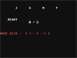 Title screen of Jump (Compute!) on the Commodore 64.