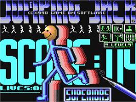 Title screen of Jumping Jack (CP Verlag) on the Commodore 64.