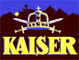 Title screen of Kaiser on the Commodore 64.