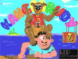 Title screen of Kangarudy 2 - The Adventure Continues on the Commodore 64.