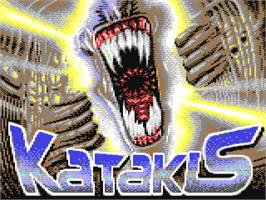 Title screen of Katakis on the Commodore 64.