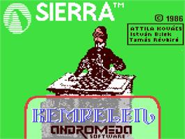 Title screen of Kempelen on the Commodore 64.