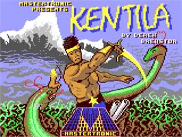 Title screen of Kentilla on the Commodore 64.