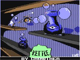 Title screen of Kettle on the Commodore 64.