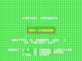 Title screen of Key Finders on the Commodore 64.