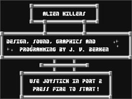 Title screen of Killface on the Commodore 64.