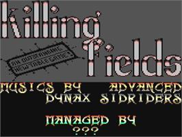 Title screen of Killing Fields (Lithium Netware) on the Commodore 64.