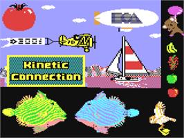 Title screen of Kinetic Connection on the Commodore 64.
