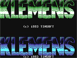 Title screen of Klemens on the Commodore 64.