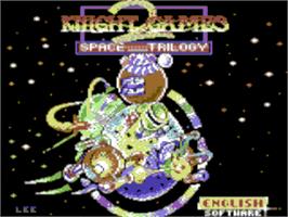 Title screen of Knight Games 2 - Space Trilogy on the Commodore 64.