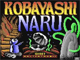 Title screen of Kobyashi Naru on the Commodore 64.
