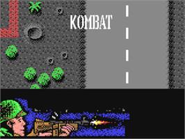 Title screen of Kombat on the Commodore 64.