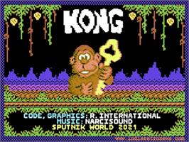 Title screen of Kong (Keypunch Software) on the Commodore 64.