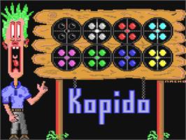 Title screen of Kopido on the Commodore 64.