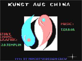 Title screen of Kunst Aus China on the Commodore 64.