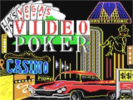 Title screen of Las Vegas Video Poker on the Commodore 64.