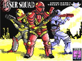 Title screen of Laser Squad on the Commodore 64.