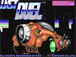 Title screen of Last Duel on the Commodore 64.