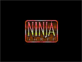 Title screen of Last Ninja 3 on the Commodore 64.