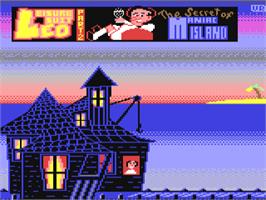 Title screen of Leisure Suit Leo 2 - The Secret Of Maniac Island on the Commodore 64.