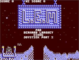 Title screen of Lem (Creative Computing) on the Commodore 64.