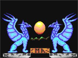Title screen of Lenitive on the Commodore 64.