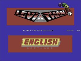 Title screen of Leviathan on the Commodore 64.
