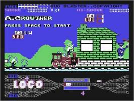 Title screen of Loco (Coplin Software) on the Commodore 64.