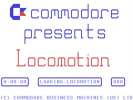 Title screen of Locomotion (Kingsoft) on the Commodore 64.