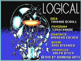 Title screen of Log!cal on the Commodore 64.